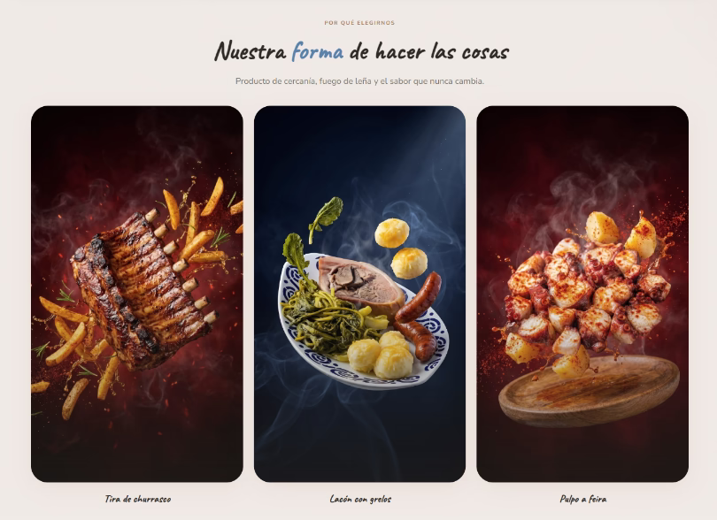 Captura de pantalla de la web en versión escritorio